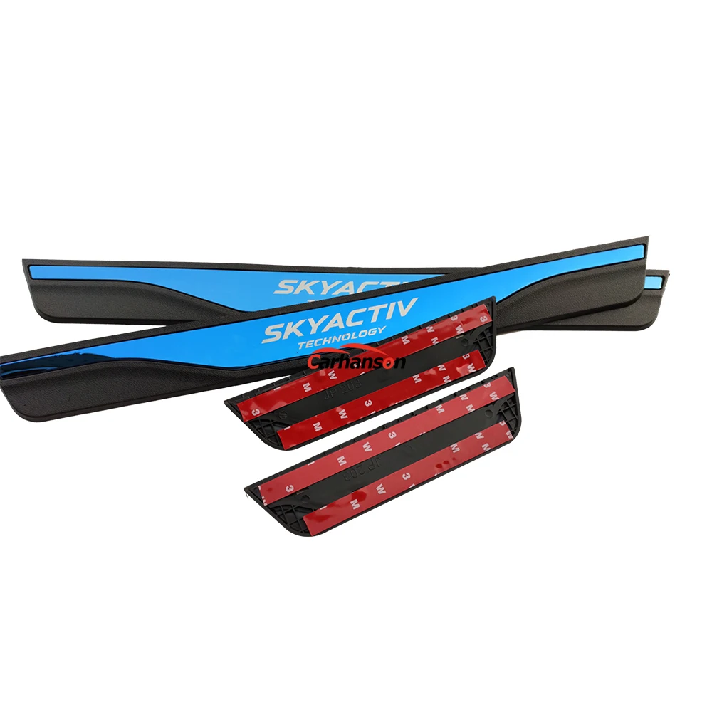 Накладка на порог Для CX30 CX5 3 6 2 аксессуары для стайлинга автомобиля протектор из