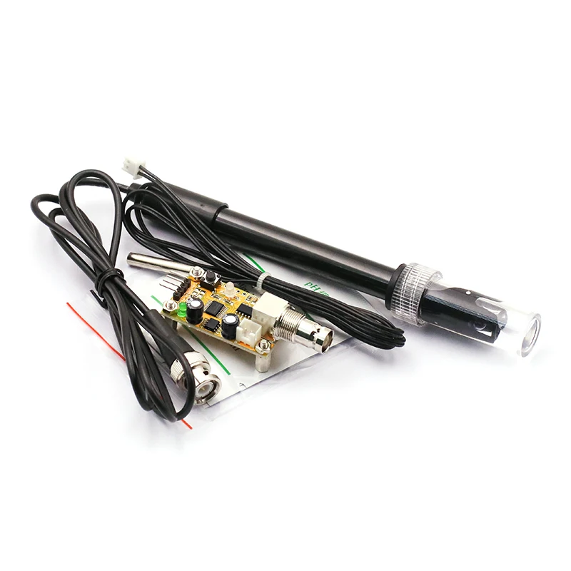 PH serial module 1 meter temperature electrode reagent collector sensor pH water quality detection | Электроника