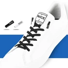 Плоские шнурки для кроссовок 1 пара, без завязывания, эластичный шнурок, для ленивых, с красивой пряжкой, для детей и взрослых, унисекс