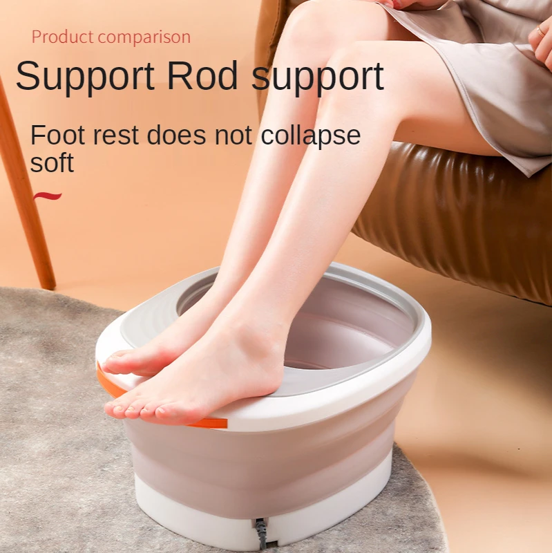 Folding Foot Bath Wash Footbath Electric Infrared Heating Bubble Barrel Of Automatic Deepen Massage Water Electricity Separation