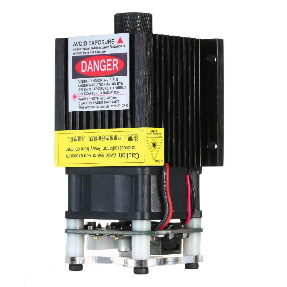 5500 МВт EleksMaker 405-445нм синий лазерный модуль 2,54-3 P ttl/ШИМ модуляция для лазерный гравировальный станок с ЧПУ лазерный резак
