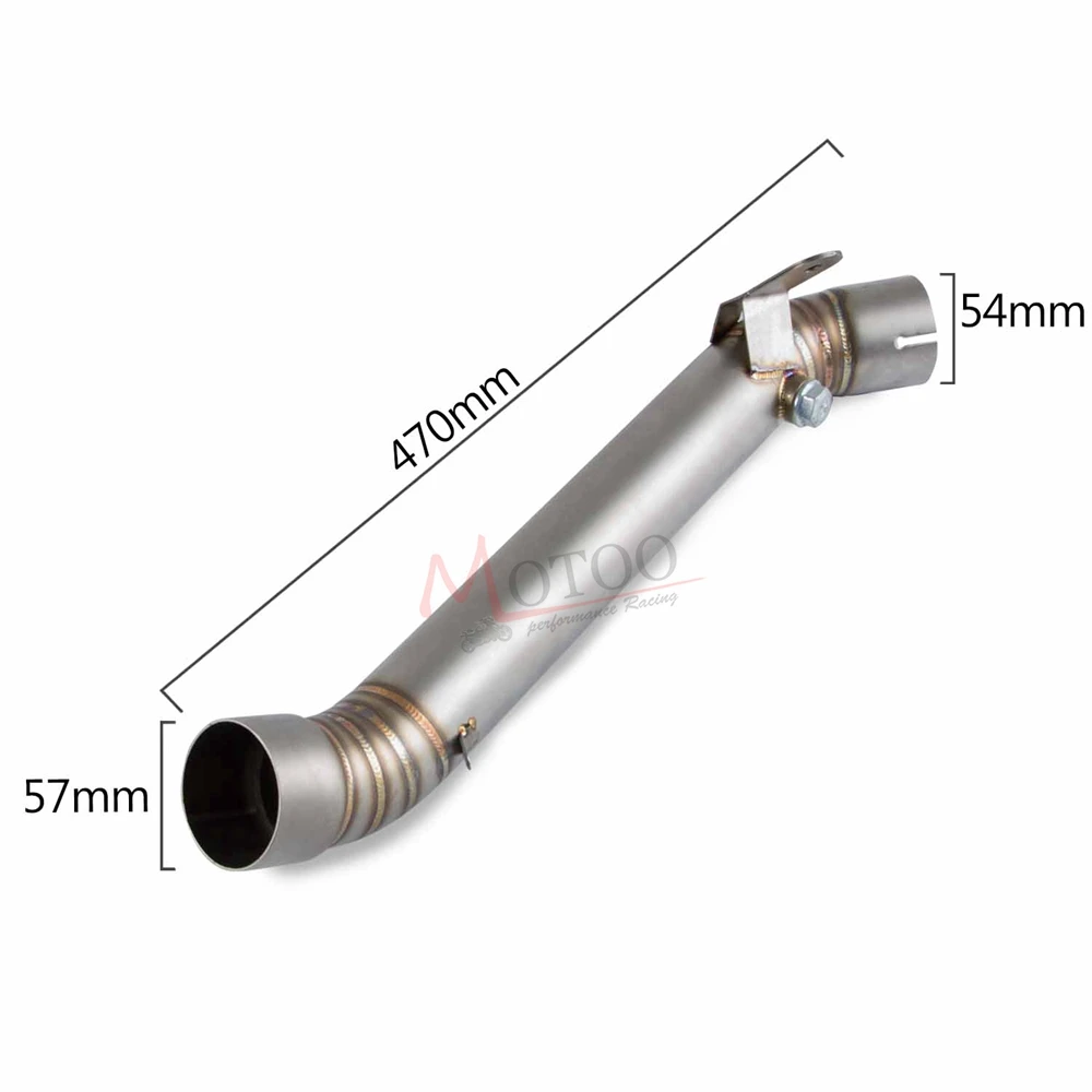 Глушитель выхлопной трубы мотоцикла среднее звено двигателя скользящая круглая