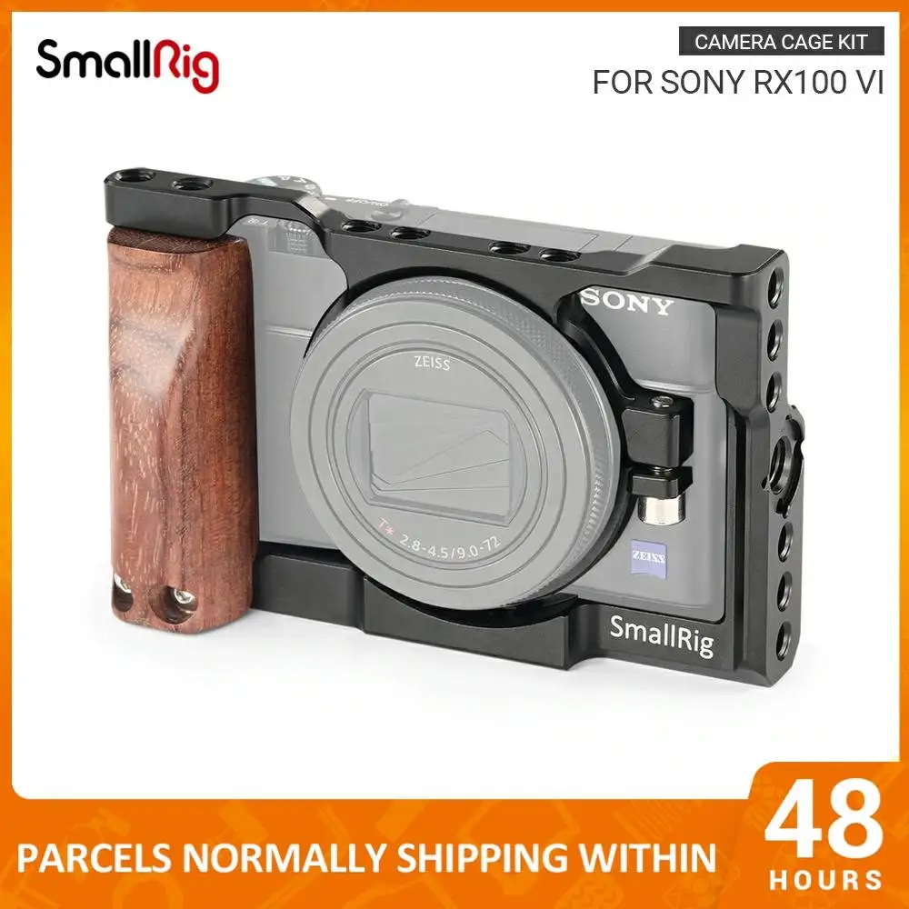 Клетка SmallRig для Sony RX100 VI новейшая модель набор с деревянной ручкой ручка
