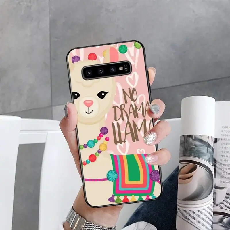 

Cute Love Heart Lama Llama Alpacas Animal Phone Case For Samsung Galaxy S5 S6 S7 S8 S9 S10 S10e S20 edge plus lite