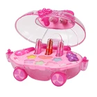 Набор для макияжа для девочек, косметический набор для макияжа принцессы, моющаяся детская машинка-тыква, ролевые игрушки для детей, рождественские подарки для девочек
