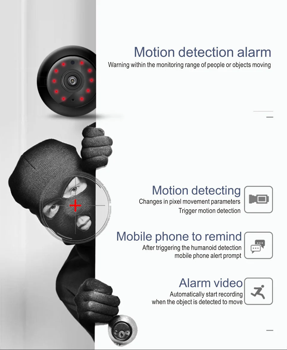 Мини ip-камера Wifi 2.0MP HD CCTV IR ночное видение Обнаружение движения маленькая беспроводная микро камера Детский Монитор P2P Домашняя безопасность