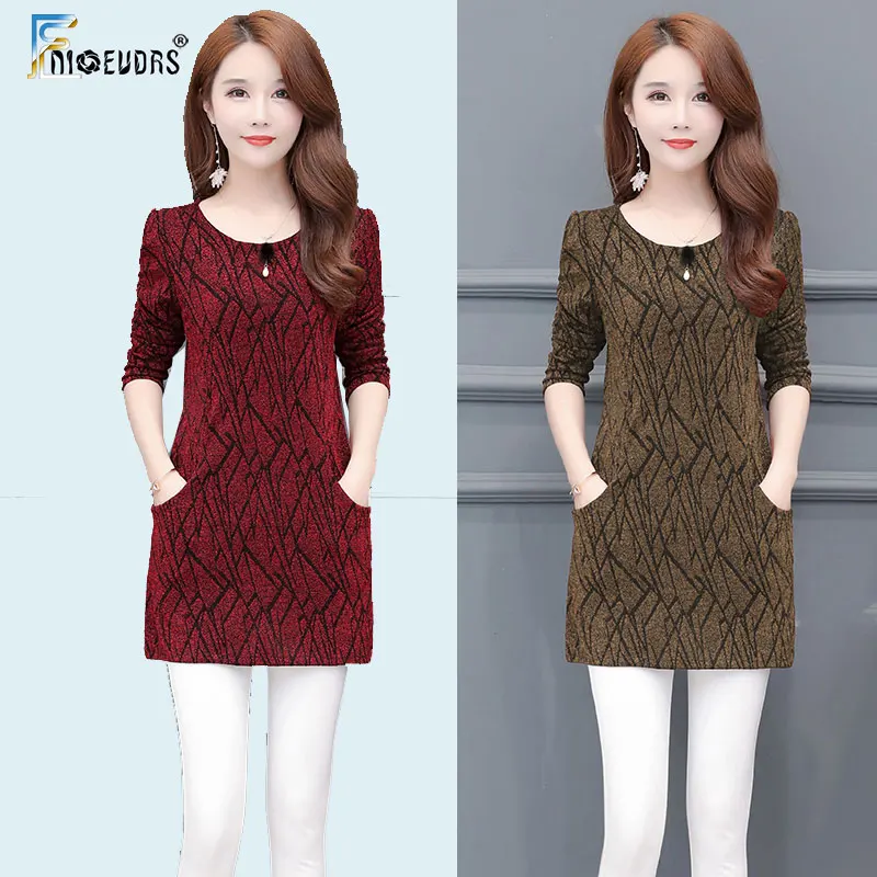 Женские зимние теплые велюровые Бархатные Топы Insize туника рубашки блузки