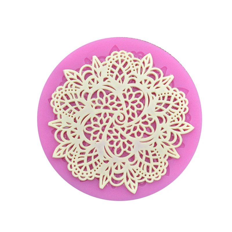 Силиконовые кружевные цветы торта 3D украшения инструменты DIY Инструменты для