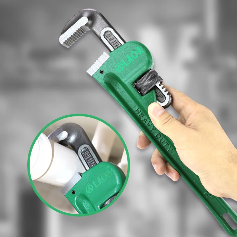 Большая распродажа сверхмощный ключ для труб 8 дюймов 10 14 хромованадиевая сталь