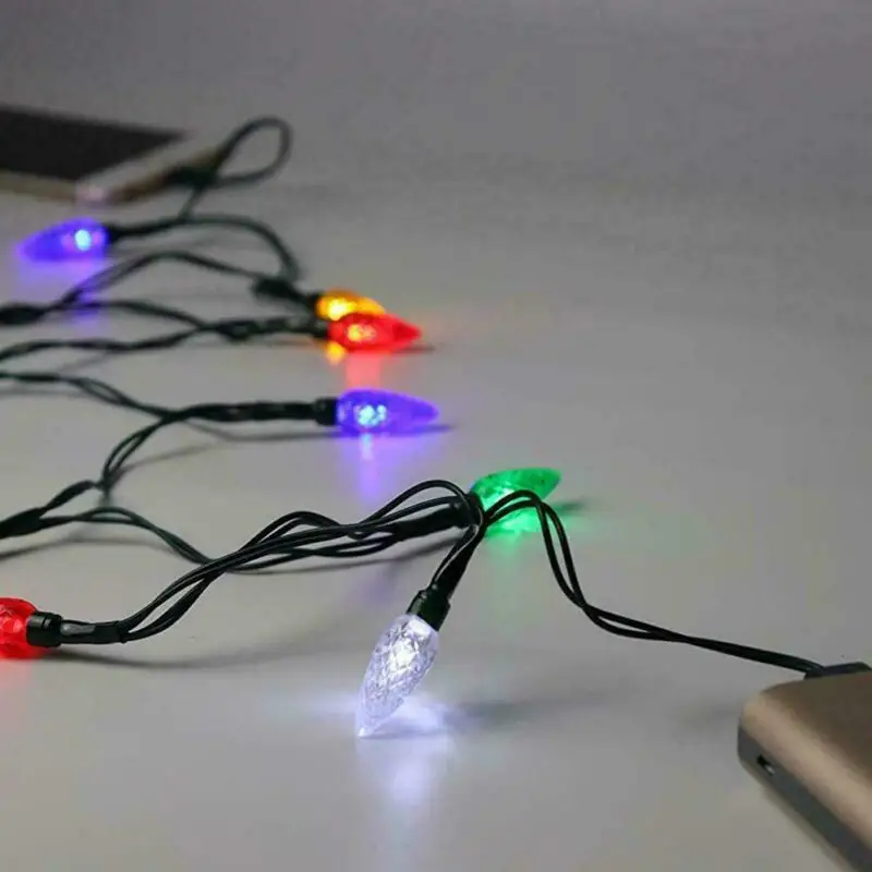 Счастливого Рождества светильник светодиодный USB кабель DCI зарядное устройство светильник ing Шнур для iPhone/Android
