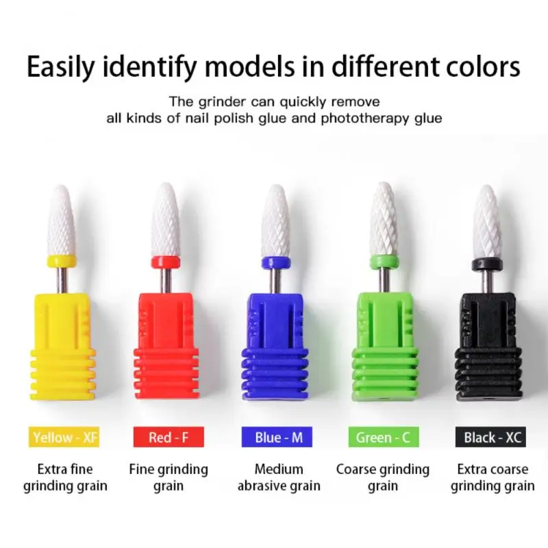 

Head Single Bullet Nail Art Tool Ceramic Polishing Dedicated Nail Machine Nail Removal And Skin Removal Tool