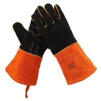 1pair bbq gloves high temperature resistance non slip stitching oven gloves camping travel picnic cooking accessories