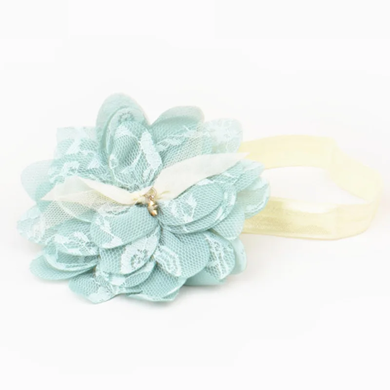 Кружевные цветочные Детские аксессуары для волос Принцесса маленьких девочек