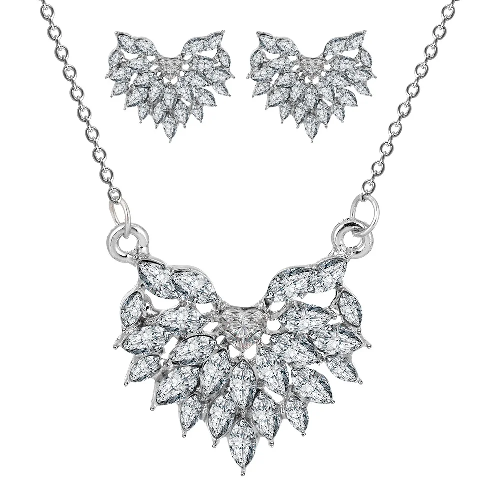 Новый ювелирный набор для 2019 Серебряная цветная Серьга женщин Русалка Слеза