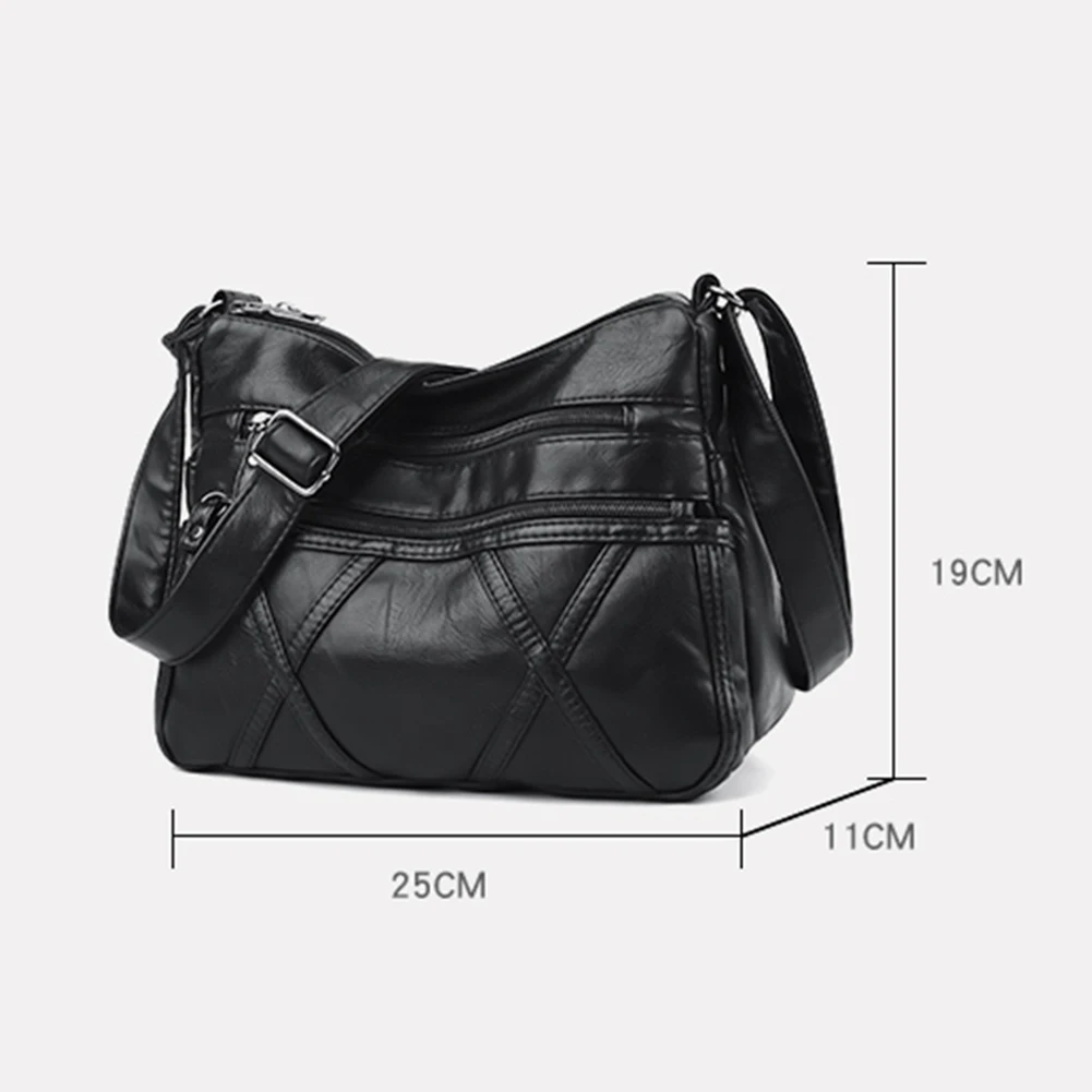 

Fashion Women Large Capacity Shoulder Bag Purse Lattice Pattern PU Leather Messenger Bag Travel Street Shopping Top-handle Pouch