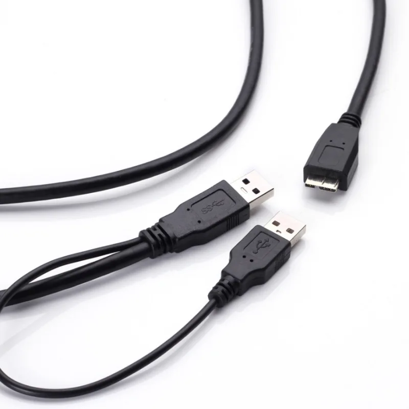 USB 0 6 Micro-B кабель для мобильного жесткого диска с двойной головкой питания