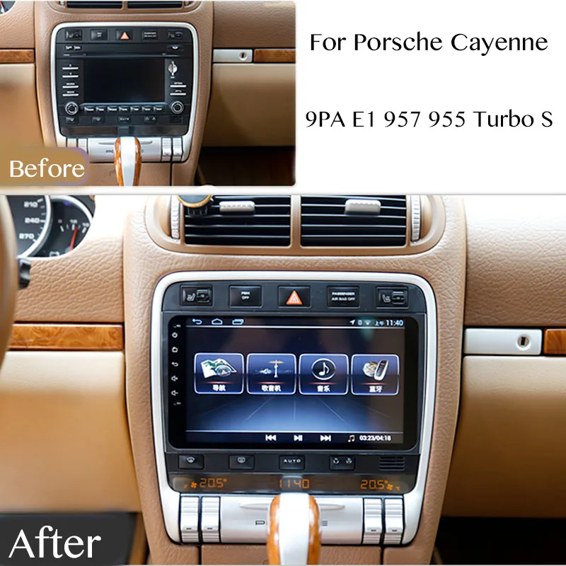 Car Multimedia Player NAVI Radio Stereo For Porsche Cayenne S GTS 9PA E1 957 955 Turbo Navigation CarPlay 360 BirdView