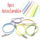 Высококачественные стоматологические силиконовые нагрудники-клипсы, 5 шт., гибкая шаровая цепь, держатель для салфеток, автозапчасти