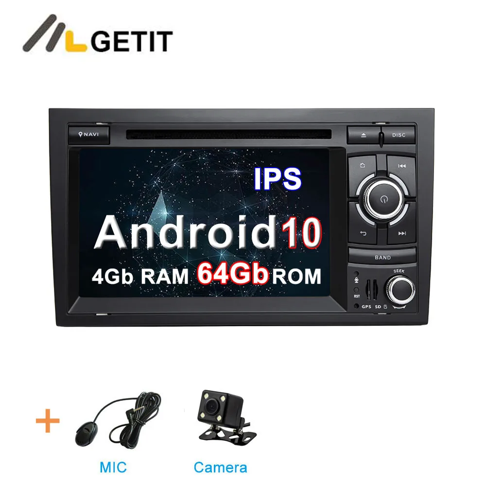 4G CAMERA DSP ips Android 10 dvd-плеер автомобиля мультимедиа радио gps для Audi A4 S4 RS4 Seat Exeo с wifi BT стерео - Цвет: 4G CAMERA