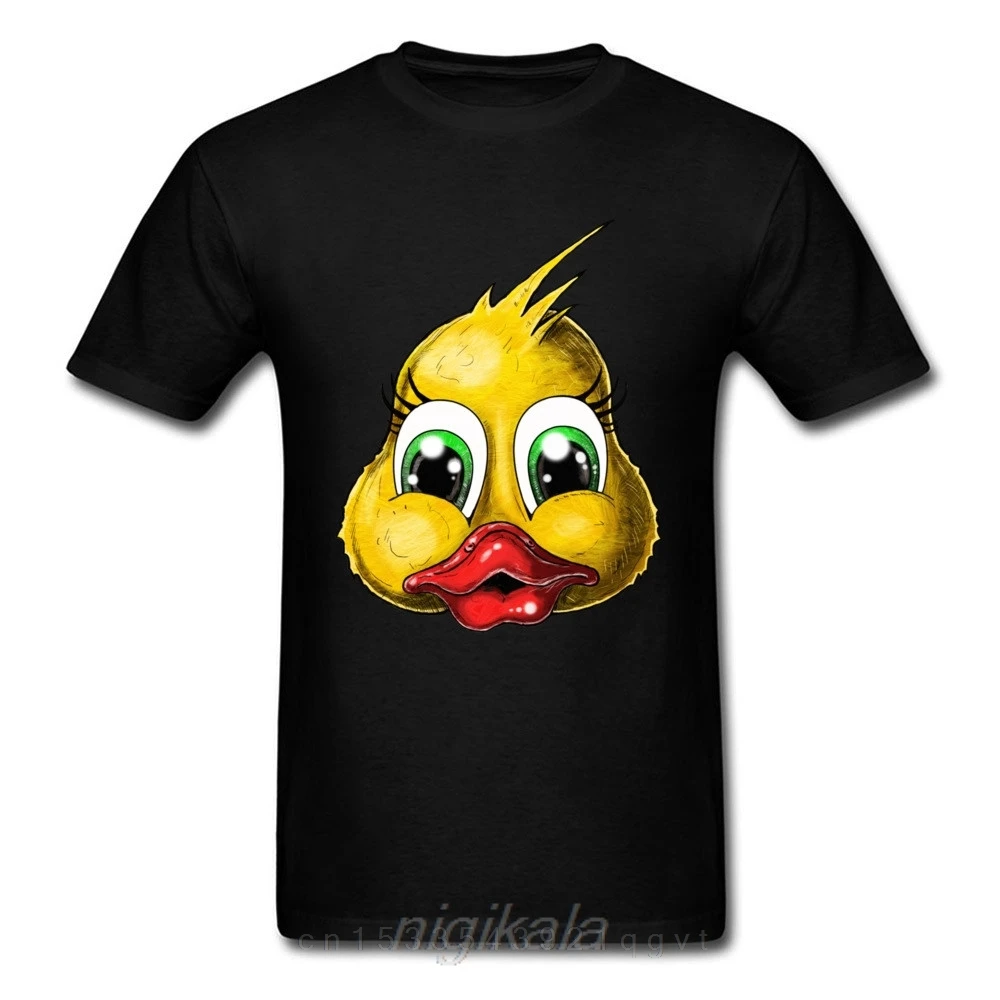 

Новое поступление, Мужская футболка, топы с забавным принтом утки, футболка с уродливым мультяшным принтом, Мужская футболка на заказ, 100% хл...