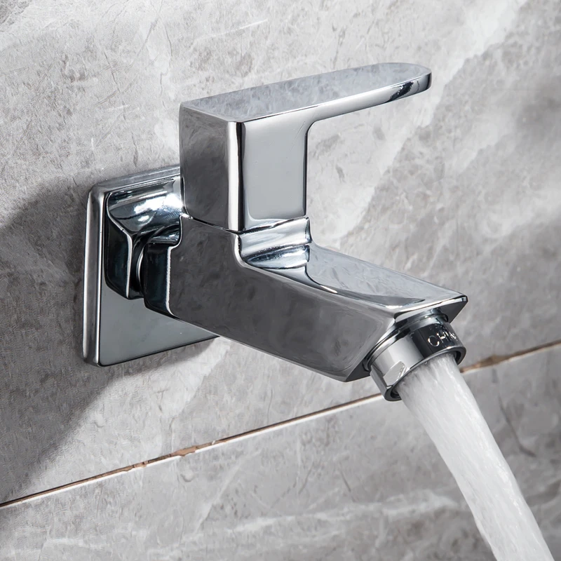 Настенный кран для ванной комнаты из цинкового сплава садовый смеситель с одним