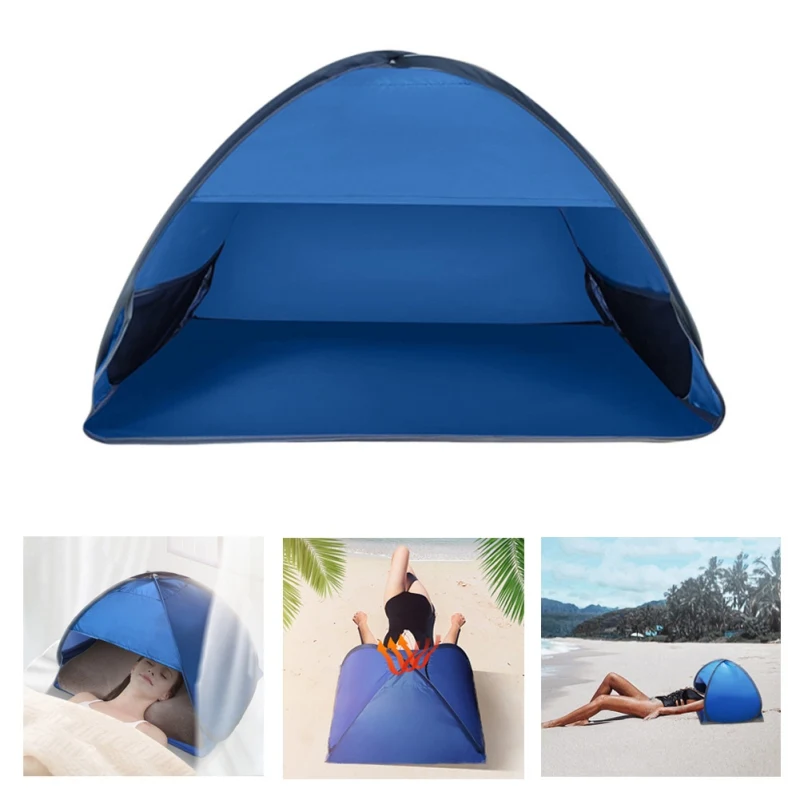 

Beach Headrest Sunshade Tent for adults kids UV-protecting Sunshelter Automatic Opened Portable Outdoor Camping Sunshade Tent