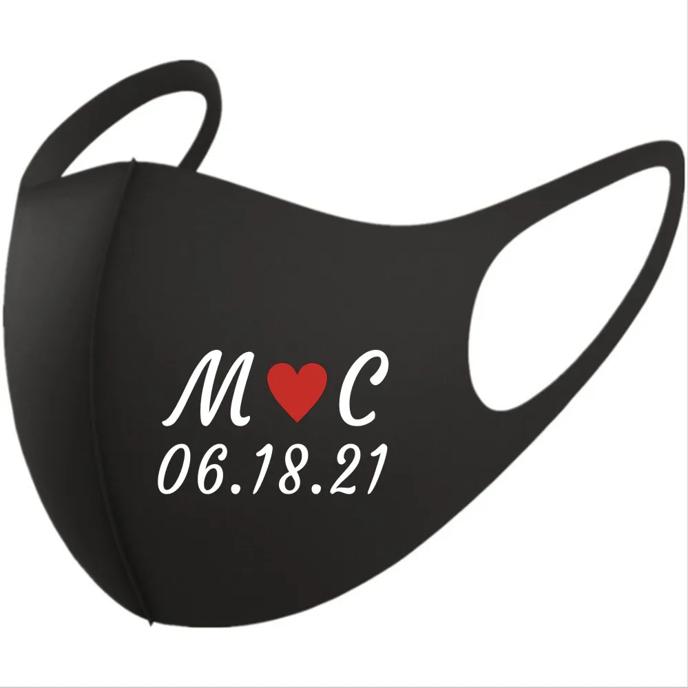 

Bulk face mask for wedding Wedding mask set, 20Pcs Custom Wedding Mask, Personalized Wedding Adult Mask Party Black Face Mask