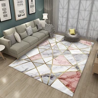nordic living room sofa floor carpets simple marble geometric printed large rugs home parlor dining table anti slip carpet mats