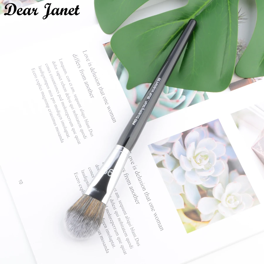 1 piece Pro sculpting blush#99 Blusher Makeup brushes Powder contour Make up brush synthetic Hair wood handle