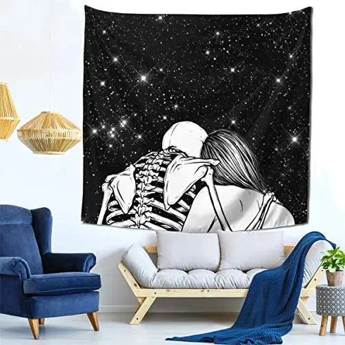 

Skull Tapestry Home Decorations for Living Room Bedroom Dorm Decor Aesthetic Room Decor Tapiz Hippie Gobelin Decoration Mural