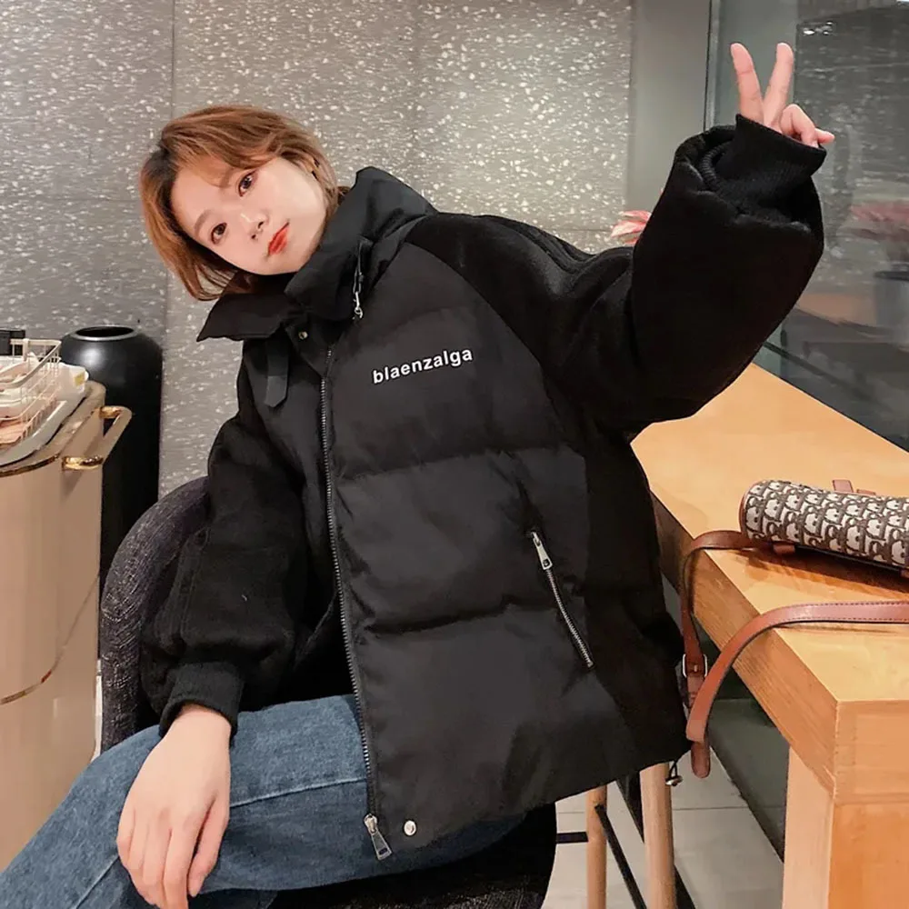 

Winter Parka Coat Padded Jacket Female Korean Loose Short Basic Cotton Coat Student All-match Padded Jacket Coat Bread Service