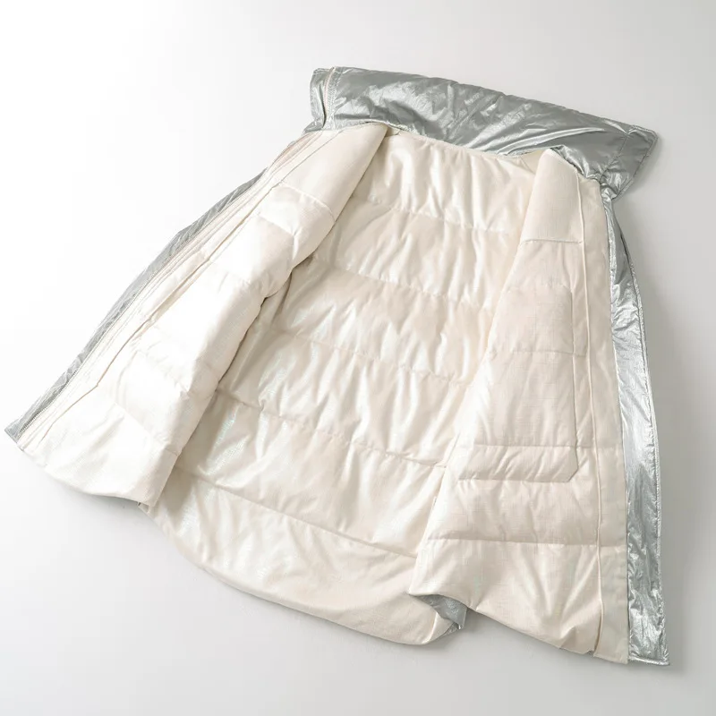 Новая женская одежда пуховые строчки гранулы комбинированный мех шуба короткая