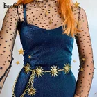 Пояс женский InsGoth, с металлическими вставками, в готическом стиле