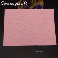 bow wave line plastic embossing folder diy paper craft template scrapbook album card making gift packing decoration cutting dies