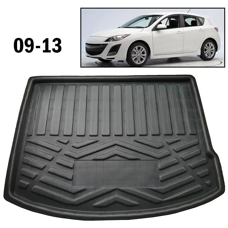 

Accessories Fit For Mazda 3 M3 BL Hatchback 2009-2013 Boot Liner Rear Trunk Mat Cargo Tray Floor Carpet Mud Kick 2010 2011 2012