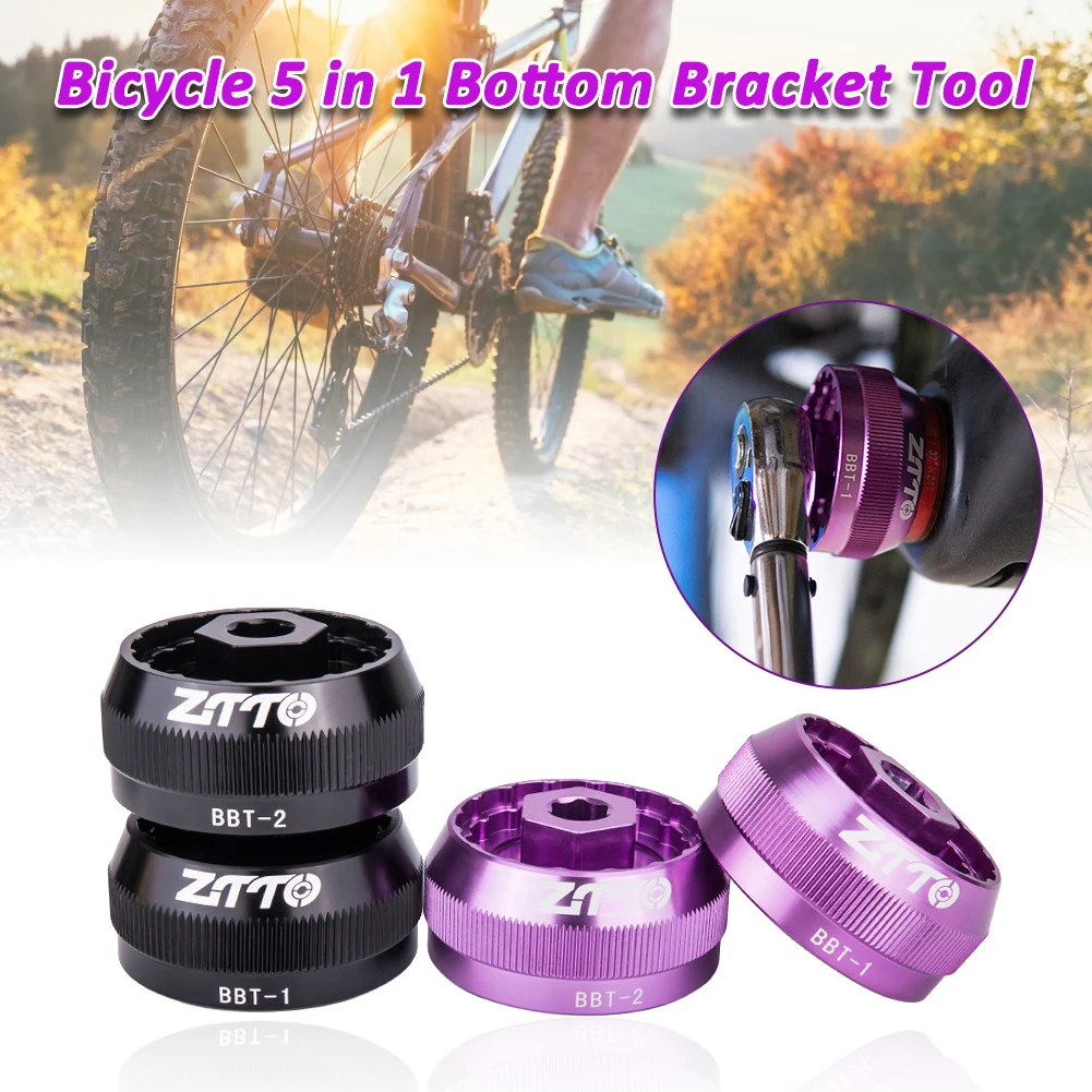 

Bicycle 5 in 1 Bottom Bracket Tool Aluminum for DUB BBR60 MT800 BB9000 BB93 MTB Mega BSA30 BB386 Bicycle Accessories