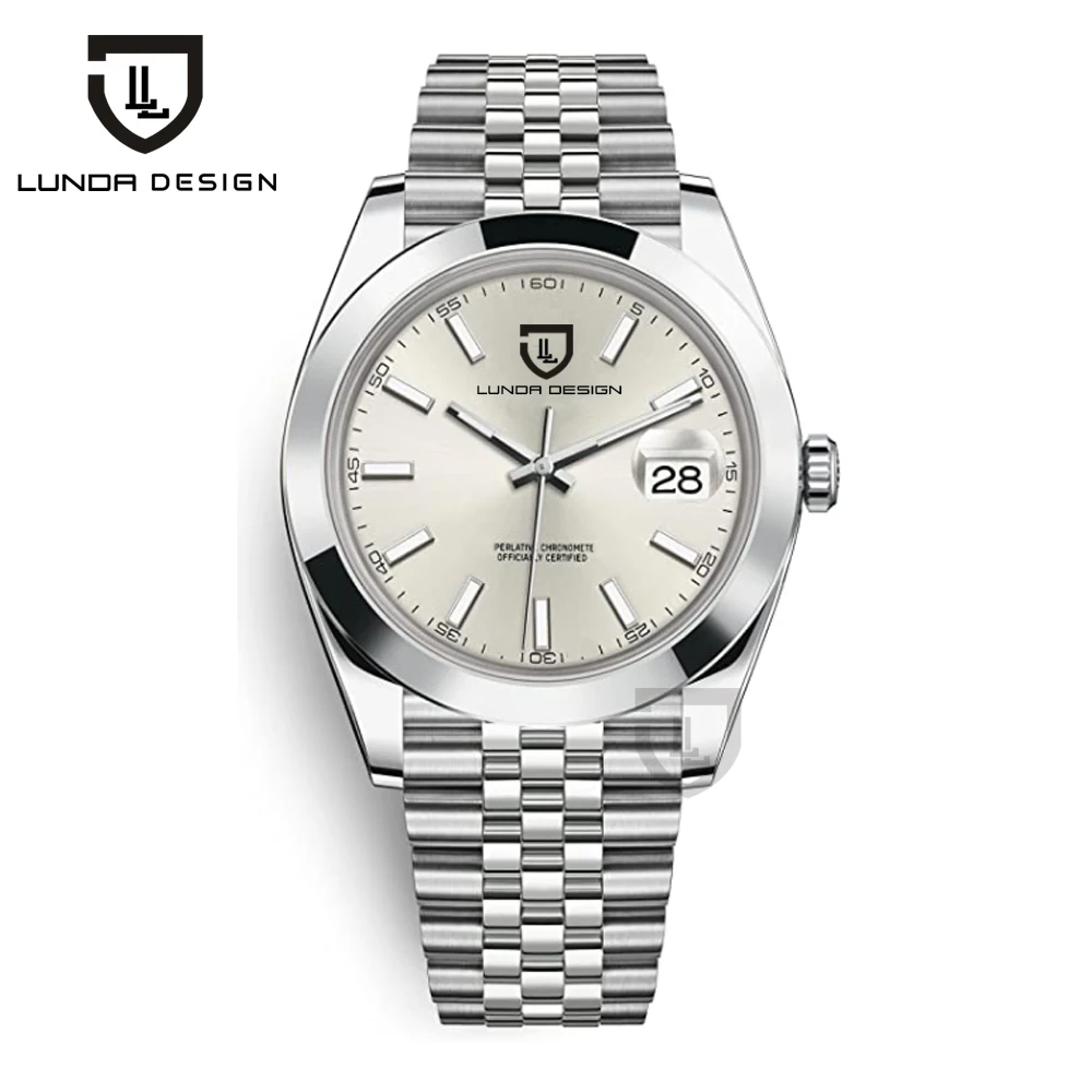 

LUNDA Design Luxury men watch 41mm REP Crown End Date 2813 Automatic mechanical Watch Sapphire Crystal Jubile Bracelet