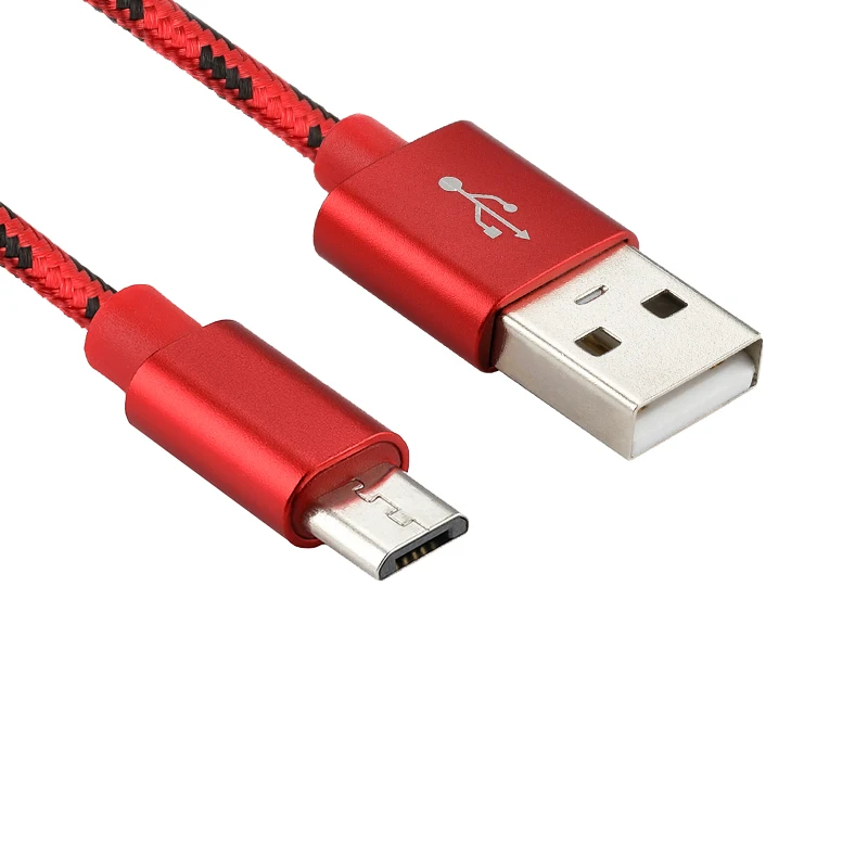 Red 2 м микро USB кабель Быстрая зарядка USB кабель для передачи данных для samsung S6 S7 Xiaomi 4X LG huawei Android мобильный телефон usb кабель для зарядки - Цвет: Red
