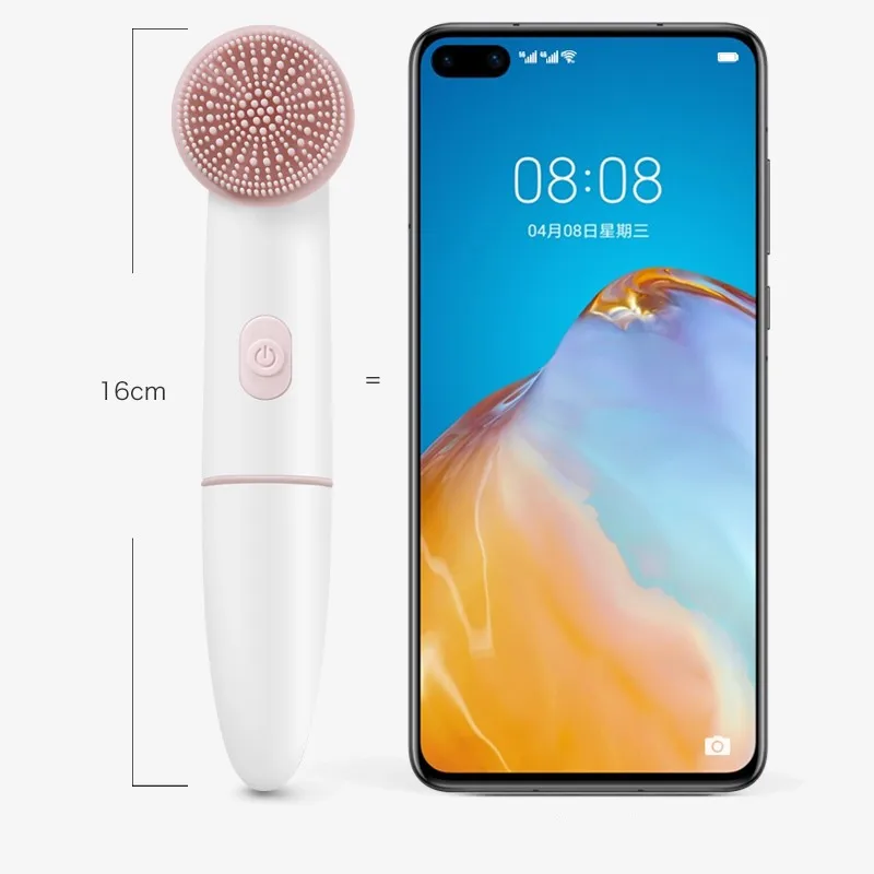 

Face Cleansing Brush Silicone Facial Brush Cleanser PBT Skin-friendly Pore Cleaner Vibration Face Massage Skin Care Waterproof