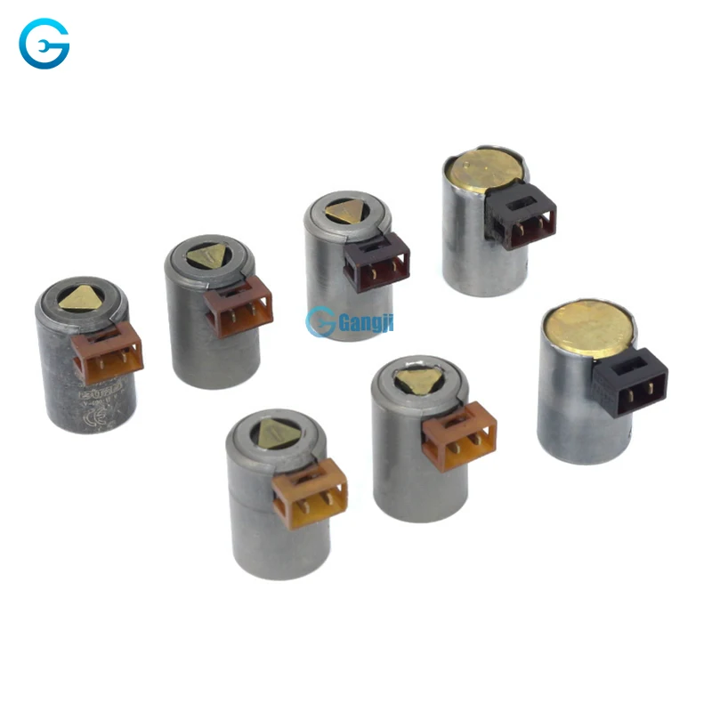 

[ Set Of 7PCS ] High Quality Remanufactured 01M Transmission Shift Solenoid Set TCC EPC 119952 For VW MK4 Beetle Golf Jetta 2.0