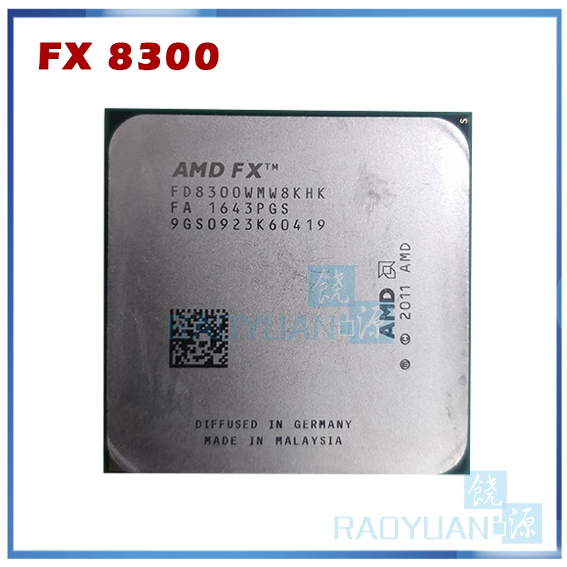 AMD FX 8300 FX8300 3 ГГц восьми ядерный 8M Разъем AM3 + FD8300WMW8KHK Процессор 95W оптом посылка