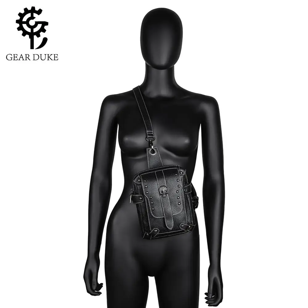 

Vintage Steampunk Bag Steam Punk Retro Rock Gothic Retro Bag Goth Shoulder Waist Bags Packs Victorian Style Women Men Leg Bag