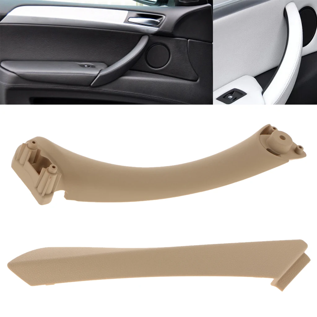 2 шт. Сменные правые внешние/внутренние дверные ручки бежевого цвета для BMW 3 серии