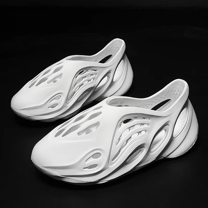 Летние мужские сандалии Пляжные шлепанцы Женская обувь унисекс Дышащие садовые