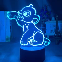 small ornaments led night light crafts acrylic night lamp birthday gift ambient usb table 3d lamp