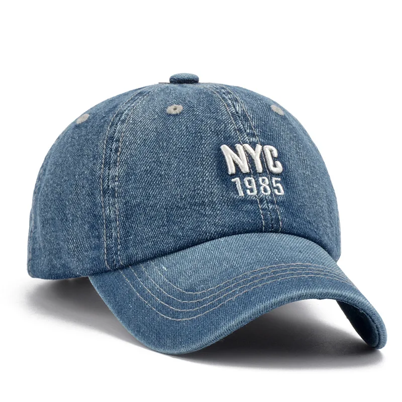Новая брендовая бейсбольная кепка NYC Denim для мужчин и женщин с вышивкой надписью