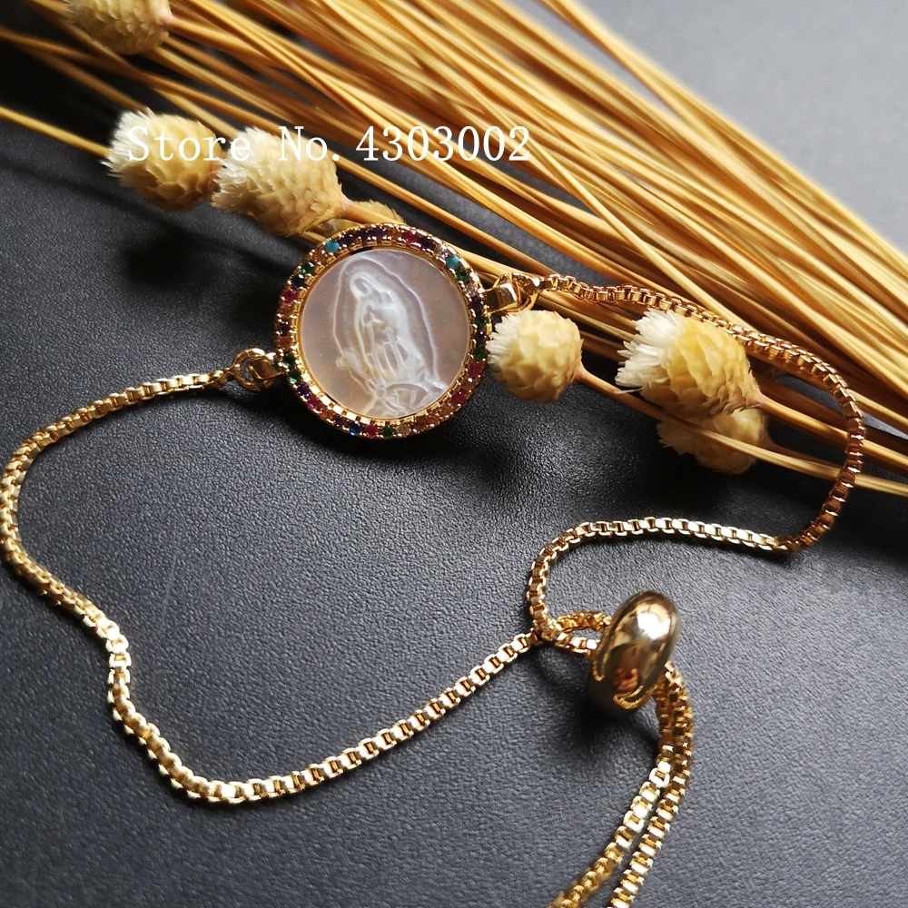 Акция! Натуральный девственный гуадалуп перламутровый браслет из ракушек для