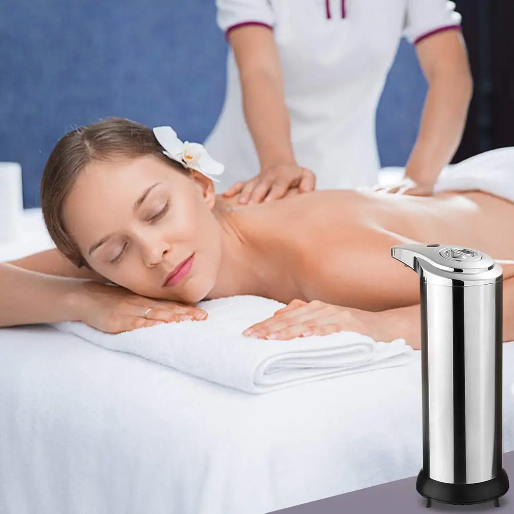 Автоматический диспенсер для жидкого мыла из нержавеющей стали без рук ИК датчик