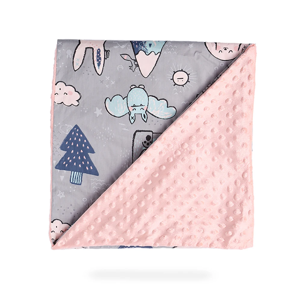 Cotton Cartoon Baby Cover Blanket Children's comfort Bean Carrier 158*110cm | Мать и ребенок