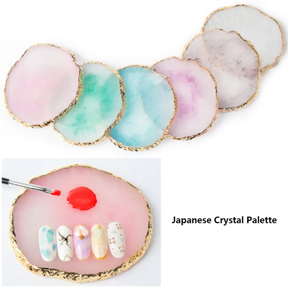 Инструменты для ногтей круглая палитра резиновый Агат художественный